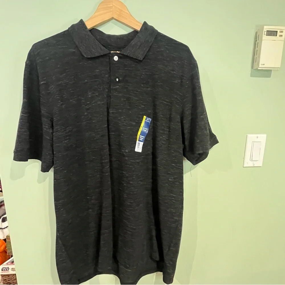 6/$25 George Black Polo Shirt